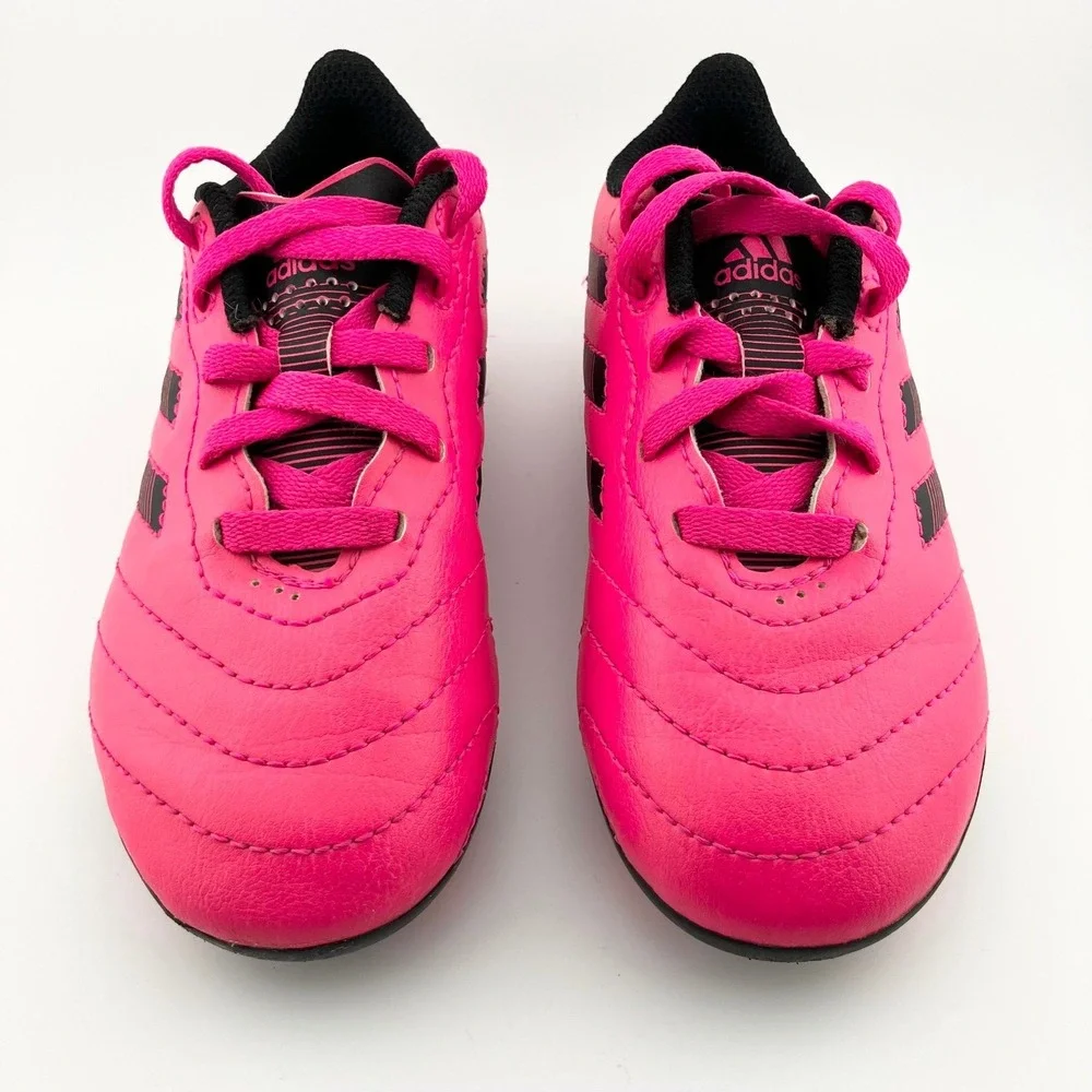 Adidas Goletto VIII FG Junior‎ Soccer Cleats Sz 10 Pink Black Lace Up Kids Shoes